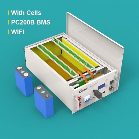 EU-Lagerbestand: Gobel Power PC200B 51,2 V LiFePO4-Batteriegehäuse-DIY-Set mit 314-Ah-Zellen