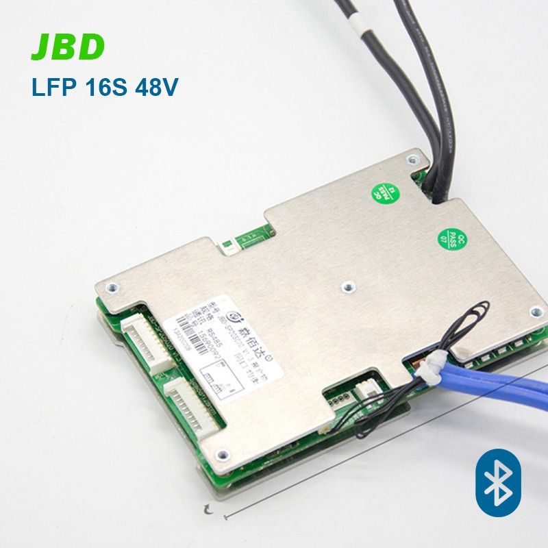Wholesale JBD Smart 16S 30A~100A 48V LiFePO4 BMS mit gemeinsamem Port, Balancefunktion, Bluetooth UART/485 Port und Niedertemperatur-Ladeabschaltung