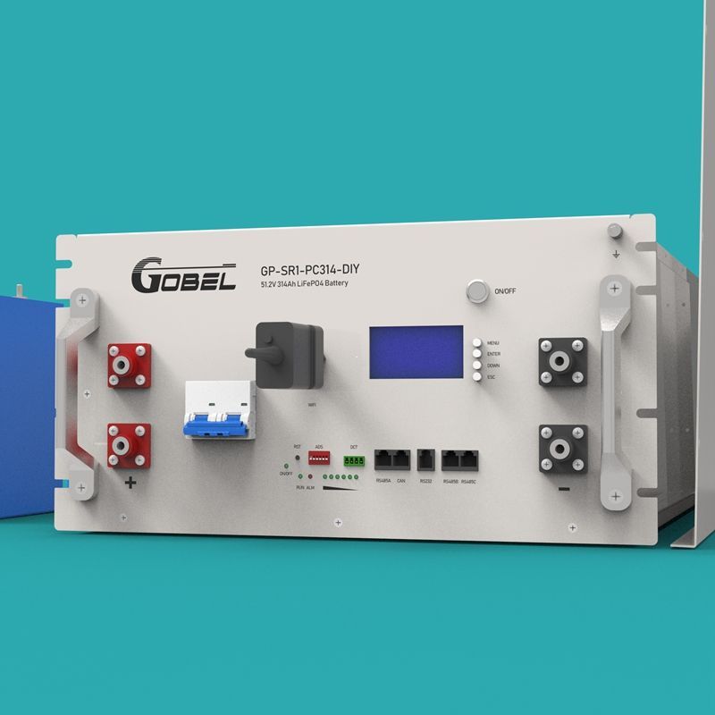 Wholesale EU-Lagerbestand: Gobel Power PC200B 51,2 V LiFePO4-Batteriegehäuse-DIY-Set mit 314-Ah-Zellen
